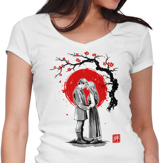 True Love Sumi-e - Women's V-Neck
