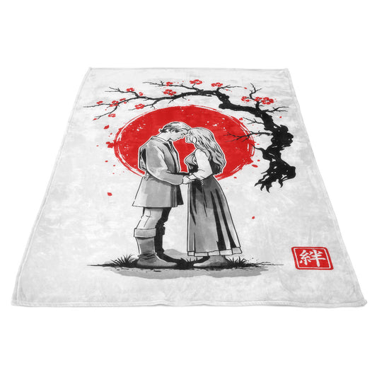 True Love Sumi-e - Fleece Blanket
