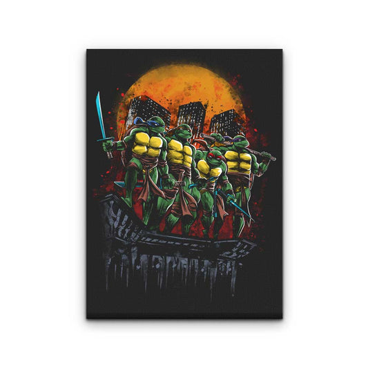 Turtles on the Roof - Canvas Print