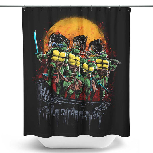 Turtles on the Roof - Shower Curtain