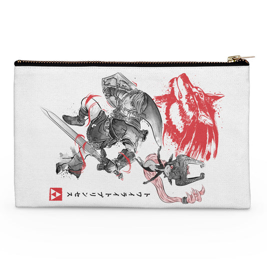 Twilight Wolf Sumi-e - Accessory Pouch