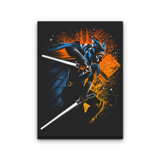 Twin White Blades - Canvas Print