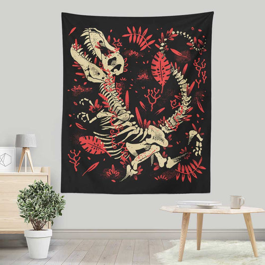 Tyrannosaurus Fossils - Wall Tapestry