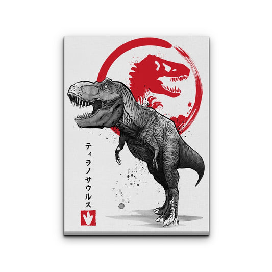 Tyrannosaurus Sumi-e - Canvas Print