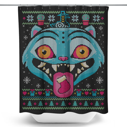 Ugly Derpy Sweater - Shower Curtain