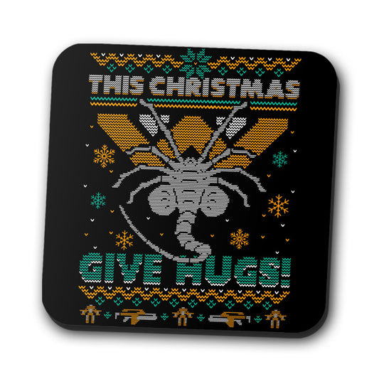 Ugly Xmas Hugs - Coasters