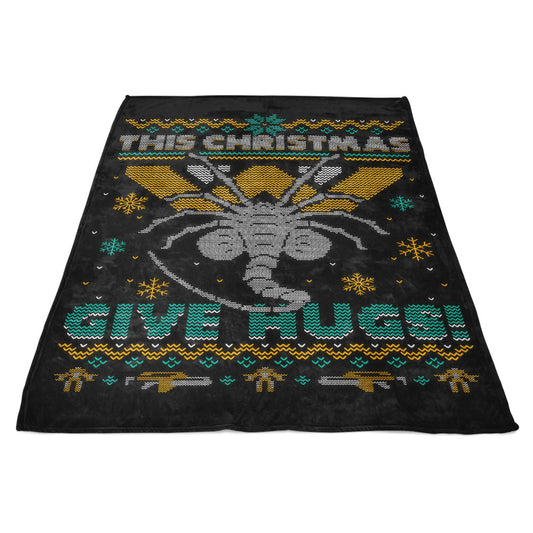 Ugly Xmas Hugs - Fleece Blanket