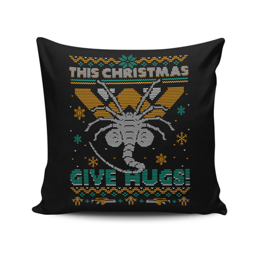 Ugly Xmas Hugs - Throw Pillow