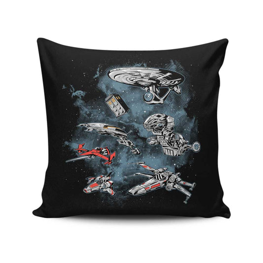 Ultimate Space Fleet - Throw Pillow