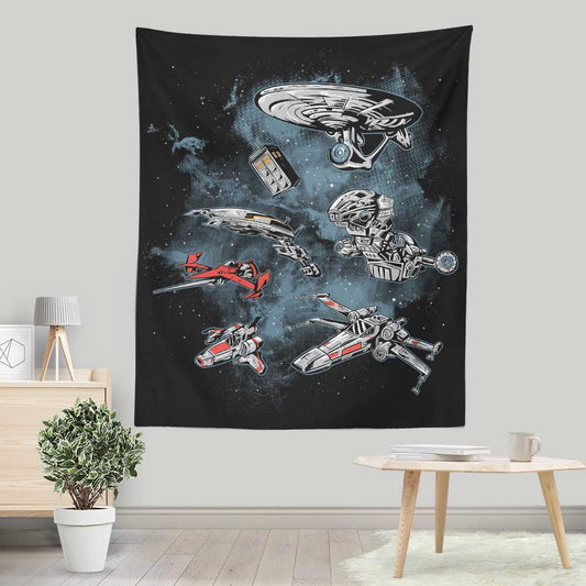 Ultimate Space Fleet - Wall Tapestry