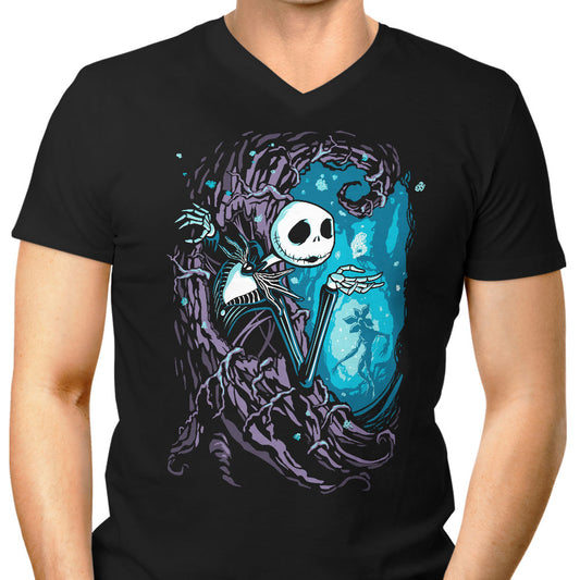 Upside Down Town - Men's V-Neck