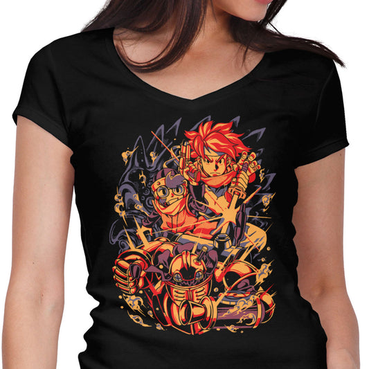 Us Against Me - Women's V-Neck