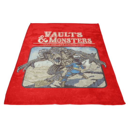 Vault and Monsters - Fleece Blanket
