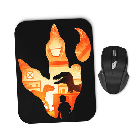 Velociraptor Footprint - Mousepad