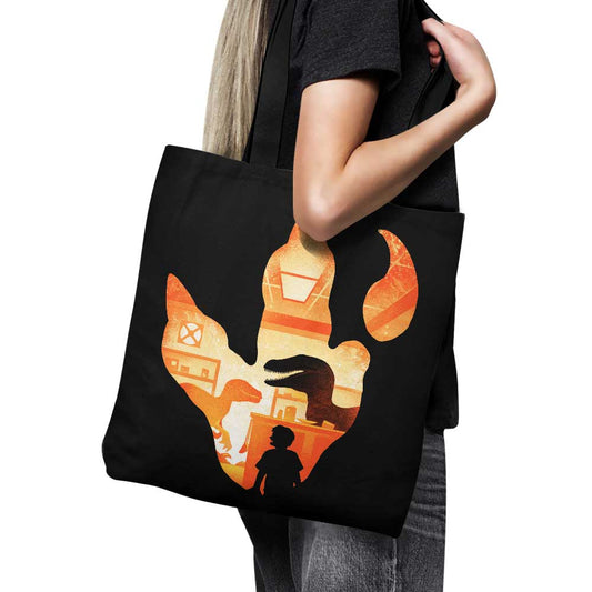 Velociraptor Footprint - Tote Bag