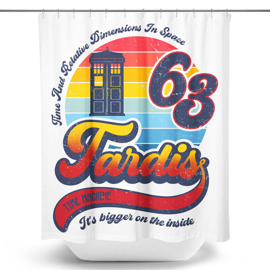 Vintage Time Machine - Shower Curtain