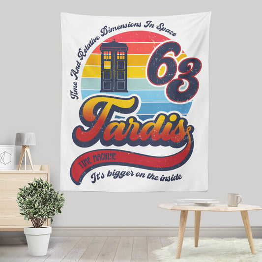 Vintage Time Machine - Wall Tapestry