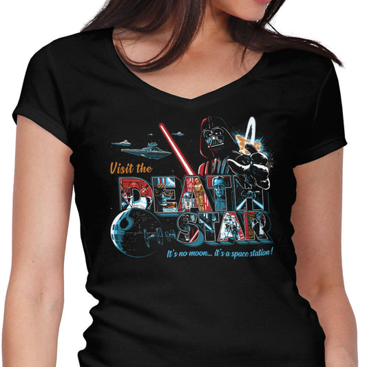 Visit a Space Station - Women's V-Neck