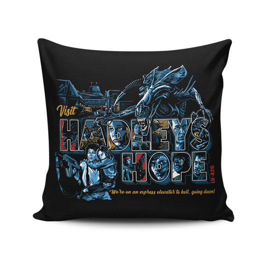 Visit Hadley's Hope - Throw Pillow
