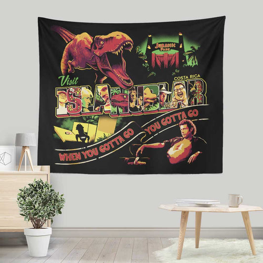 Visit Isla Nublar - Wall Tapestry