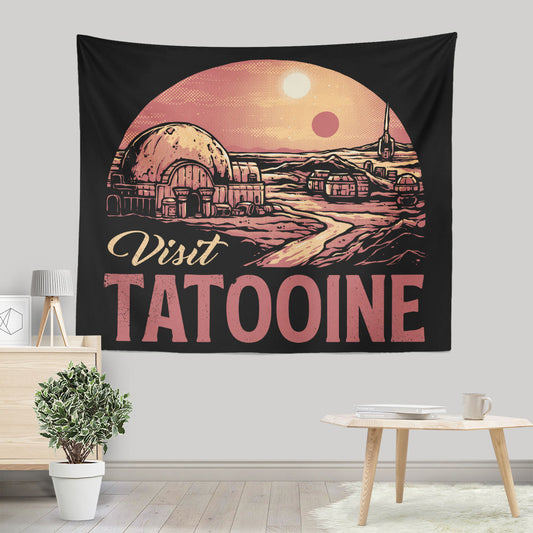 Visit the Twin Suns - Wall Tapestry