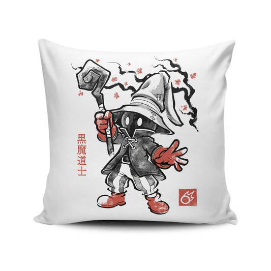 Void Caster Sumi-e - Throw Pillow