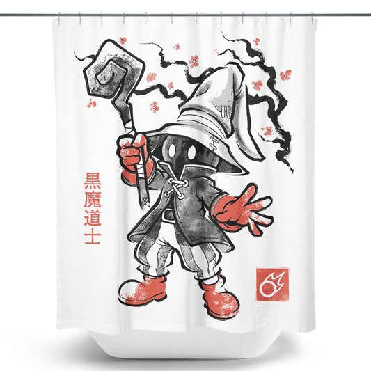 Void Caster Sumi-e - Shower Curtain