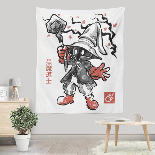 Void Caster Sumi-e - Wall Tapestry