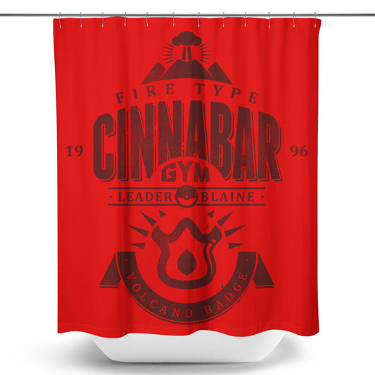 Volcano Badge - Shower Curtain