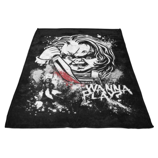 Wanna Play - Fleece Blanket
