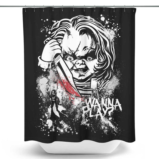 Wanna Play - Shower Curtain