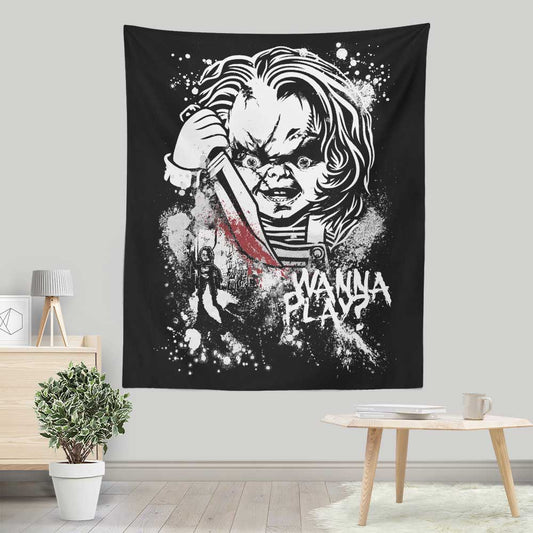 Wanna Play - Wall Tapestry