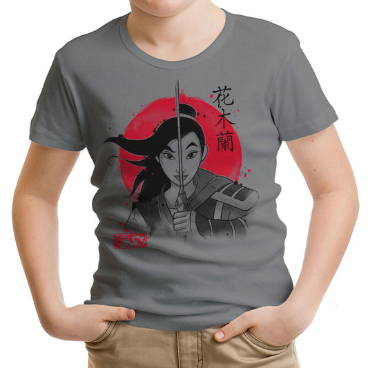 Warrior Princess Sumi-e - Youth Apparel