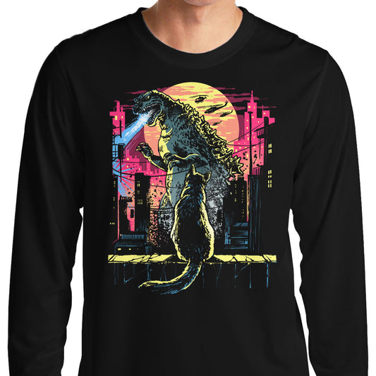 Watching the Kaiju - Long Sleeve T-Shirt