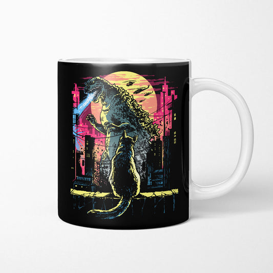 Watching the Kaiju - Mug