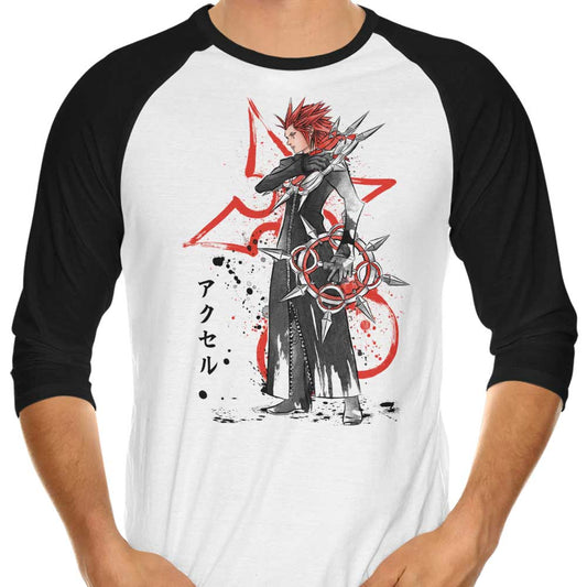 Watercolor Flurry - 3/4 Sleeve Raglan T-Shirt