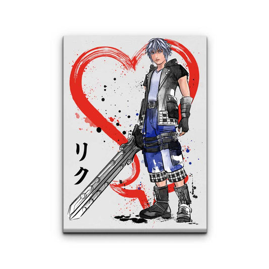 Watercolor Keyblade Wielder - Canvas Print