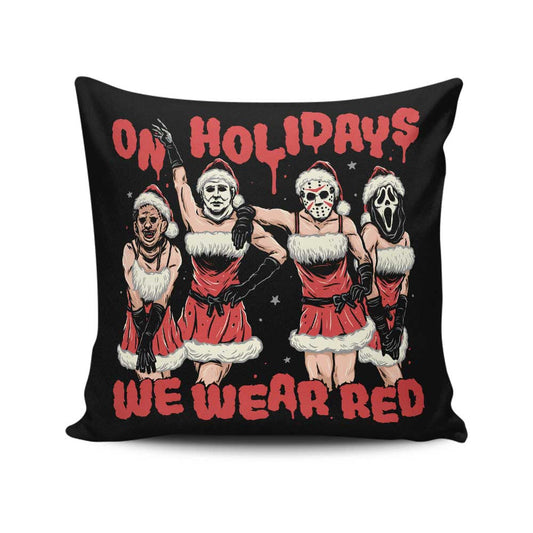 We Wear Red - Throw Pillow