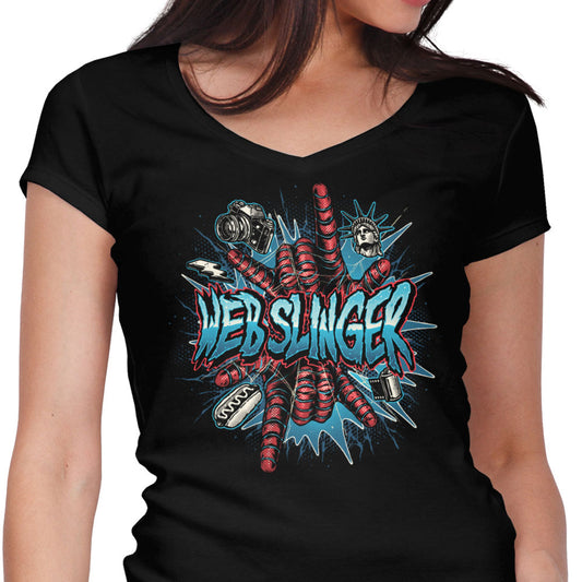 Web Slinger - Women's V-Neck
