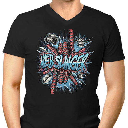 Web Slinger - Men's V-Neck