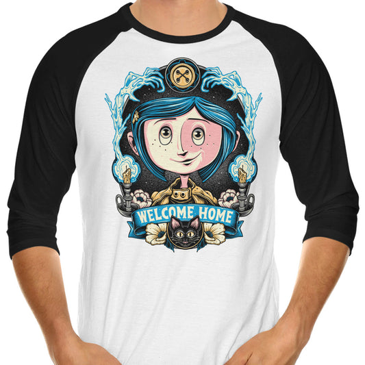 Welcome Home - 3/4 Sleeve Raglan T-Shirt