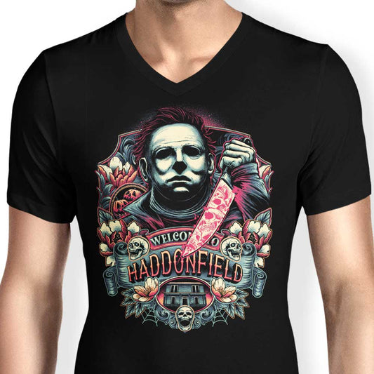 Welcome to Haddonfield - Men's V-Neck