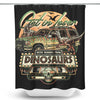 We're Running from Dinosaurs - Shower Curtain