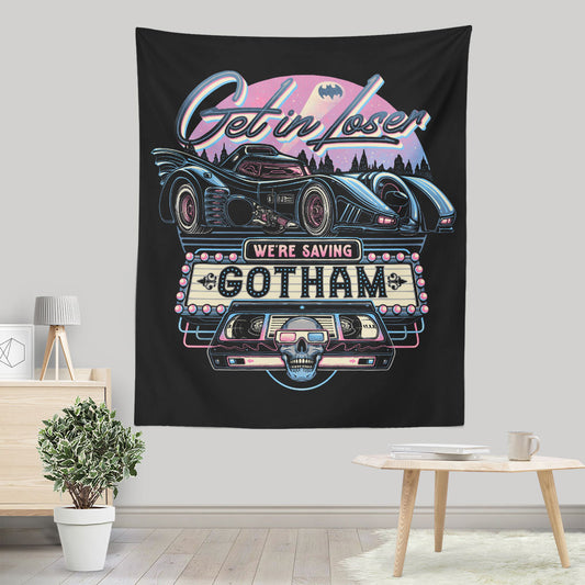We're Saving Gotham - Wall Tapestry