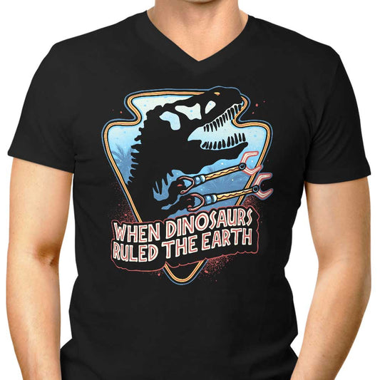 When Dinosaurs Ruled the Earth - Men's V-Neck
