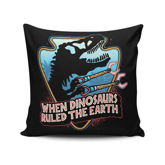 When Dinosaurs Ruled the Earth - Throw Pillow