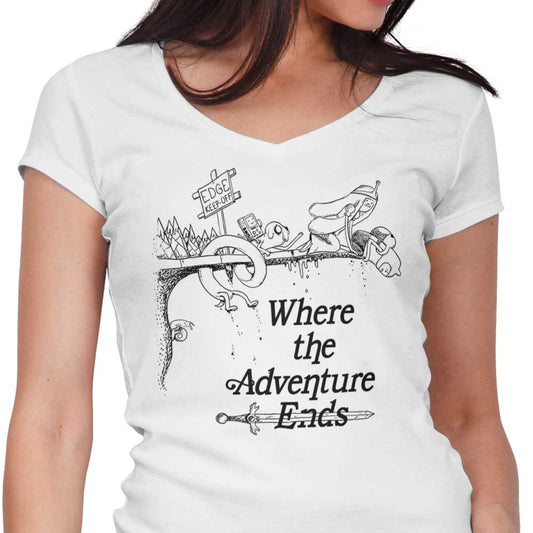 Where the Adventure Ends - Women's V-Neck