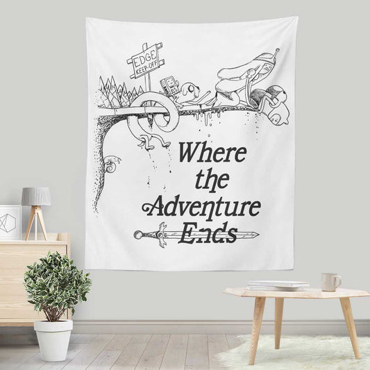 Where the Adventure Ends - Wall Tapestry