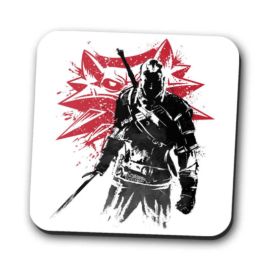 White Wolf Sumi-e - Coasters