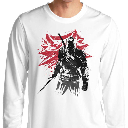 White Wolf Sumi-e - Long Sleeve T-Shirt